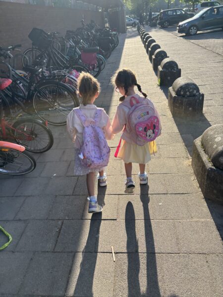 Hannah, diagnosed with hydrocephalus, and her twin