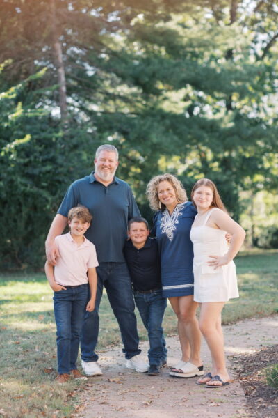 Stephanie, an adult with hydrocephalus, and her family.