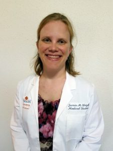 Jamie Wright white coat