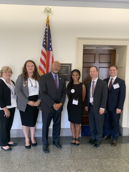 Jackie and Rebecca Mullock, mother and daughter advocates from Maryland with Congressman Glen Ivey (MD-04), lawmakers