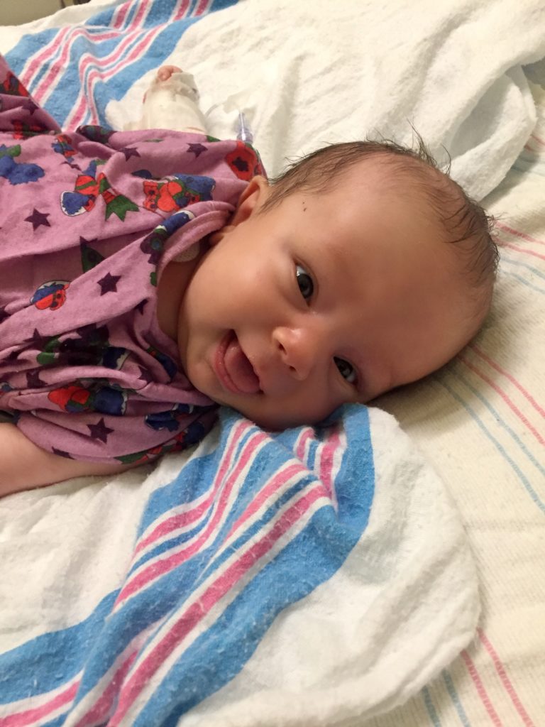 Sofia2 hours after surgery she smiled for the first time