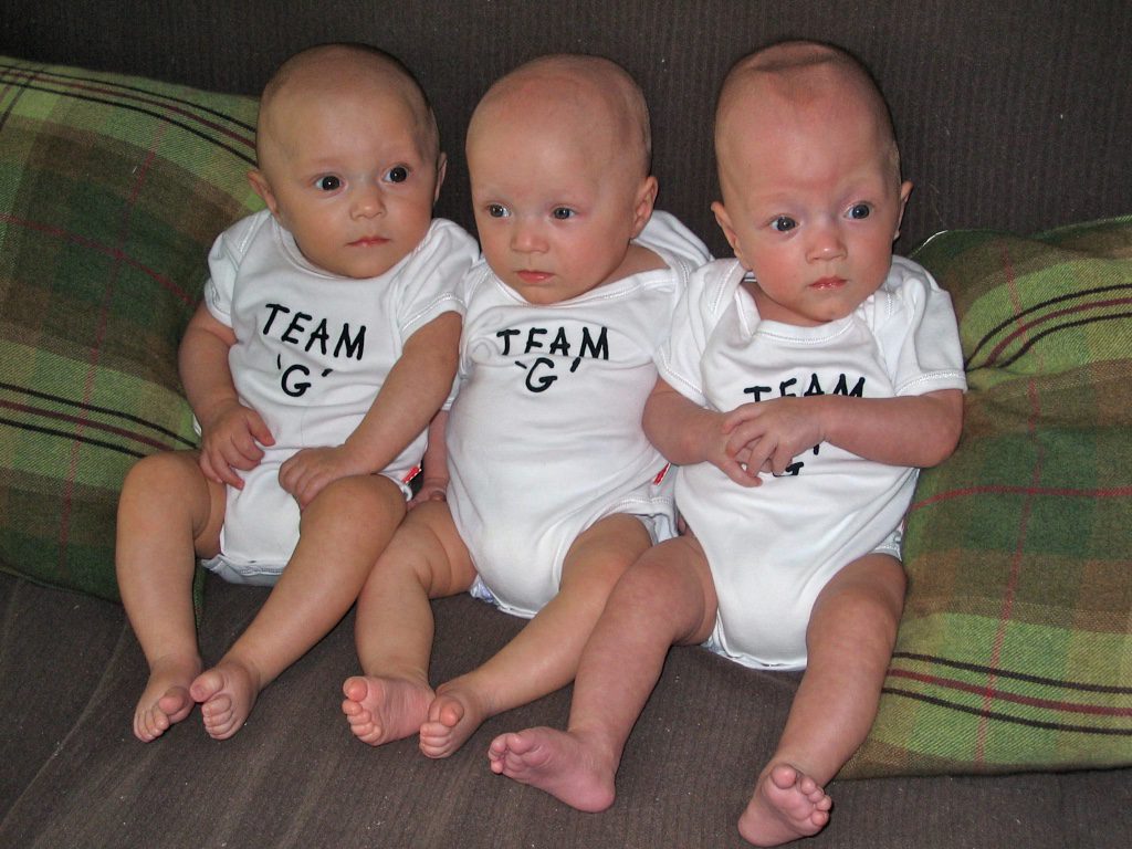 Joseph, Thomas, and Charlie - 7 months old