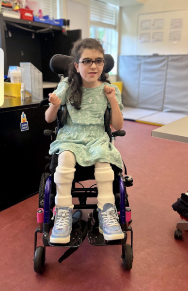 Savannah, diagnosed with hydrocephalus 