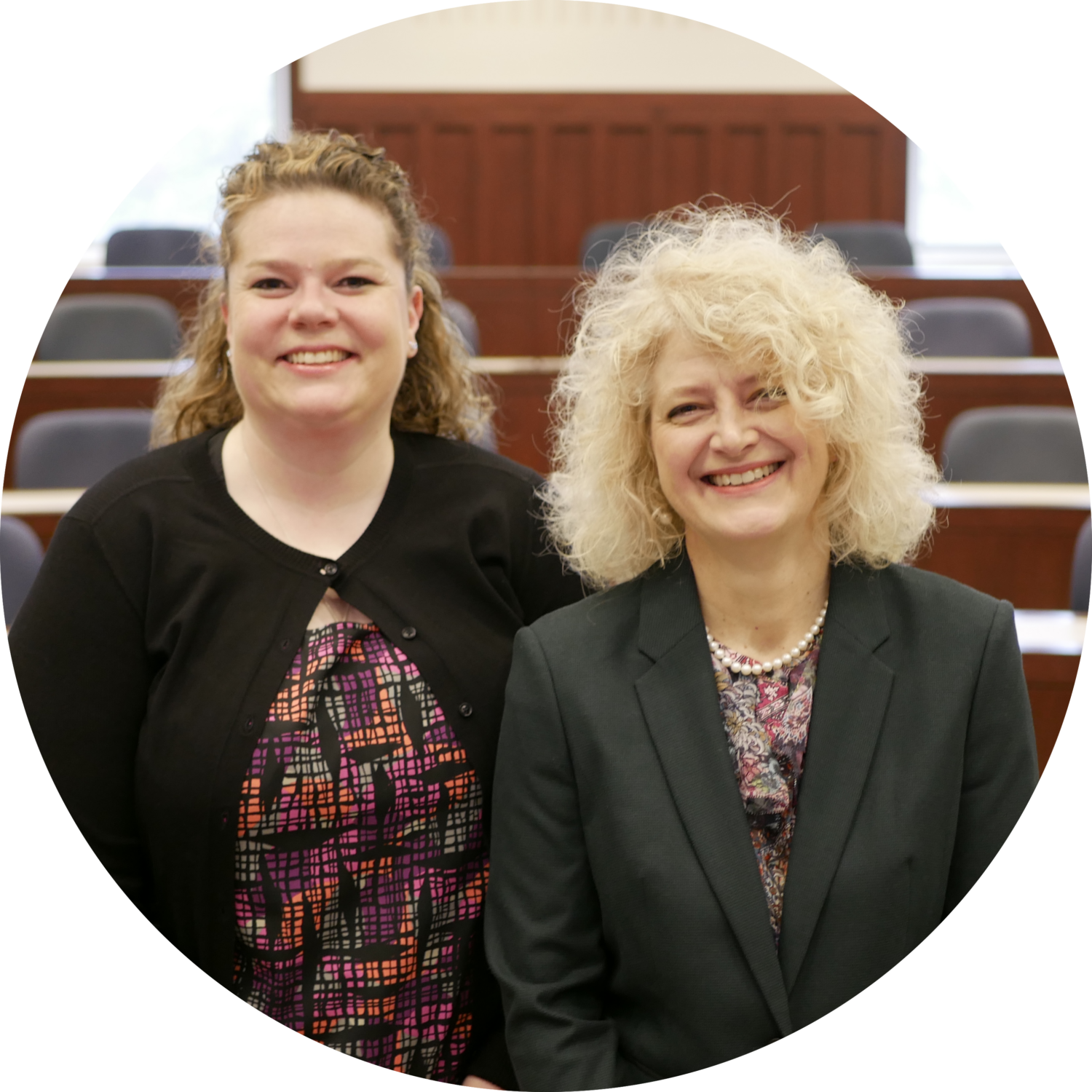 Scientist Lauren Jantzie and Dody Robinson