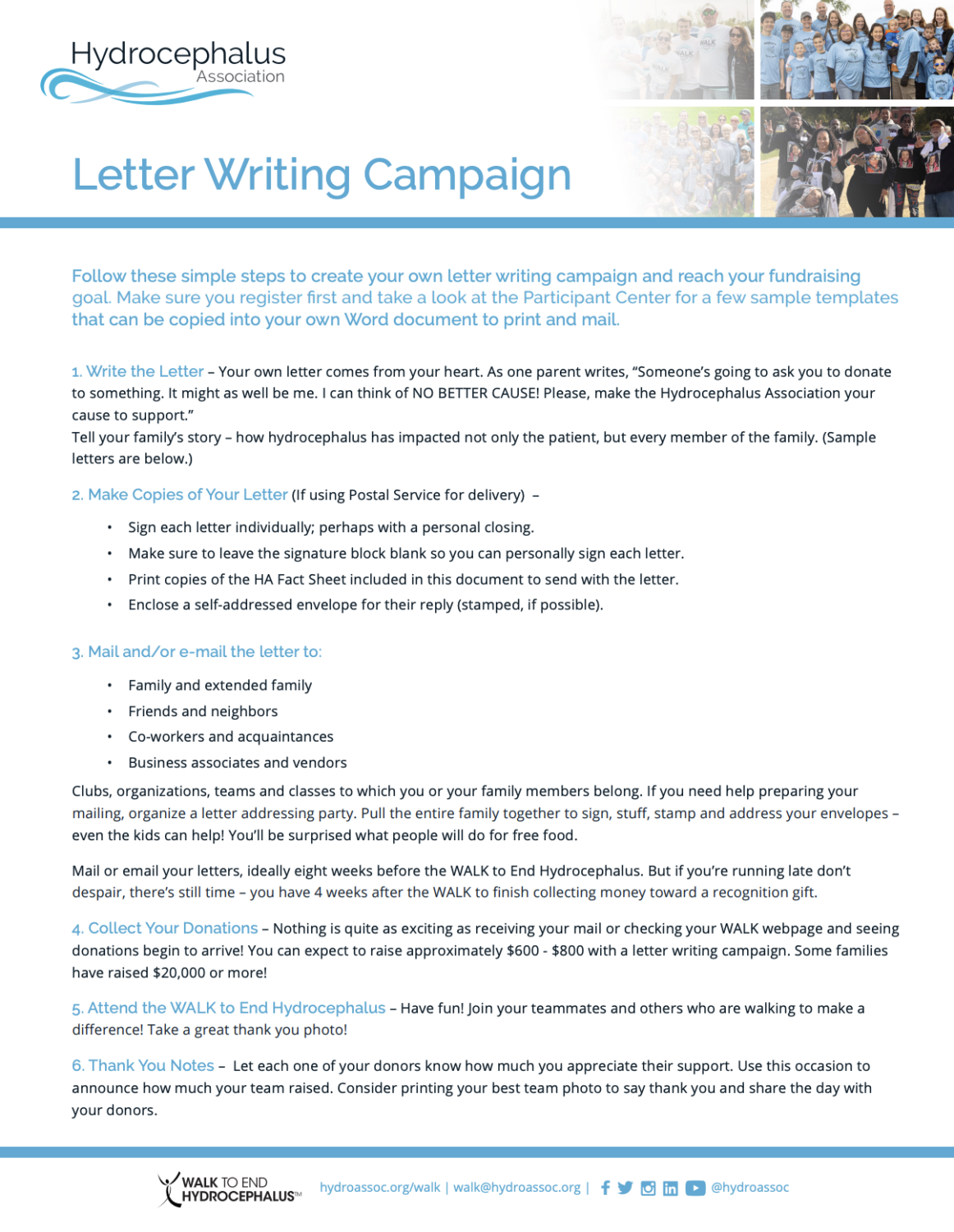 Letter Writing Campaign