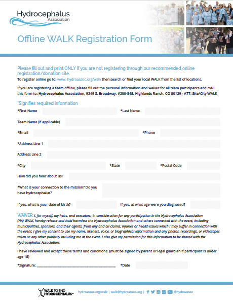 Offline Registration Form